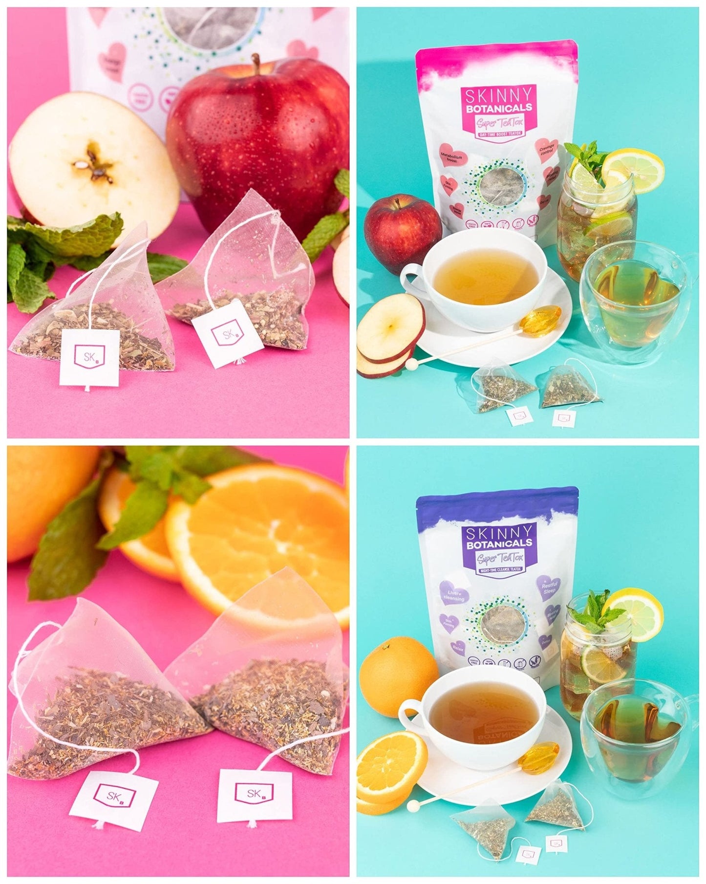 Skinny Botanicals Evening Detox Tea for Body Cleanse All Natural - Laxative-Free - Maple Wellness Supplements