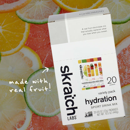 Skratch Labs Hydration Packets - Hydration Drink Mix, Variety Pack (20 Single Serving Packets) - Electrolyte Powder Developed for Athletes and Sports Performance, - Maple Wellness Supplements