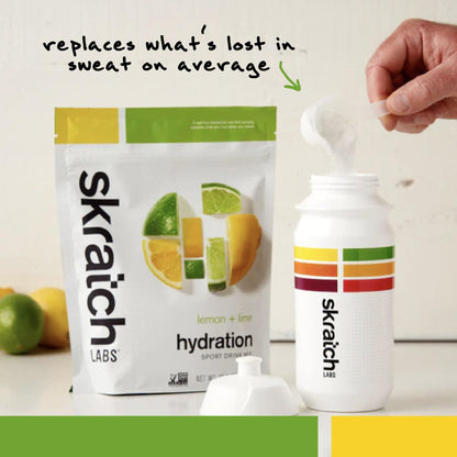 Skratch Labs Hydration Sports Drink Mix – Real‑Fruit Electrolyte Powder for Fast Hydration & Endurance | Lemon & Lime | 20 Servings | Vegan, Non‑GMO, Clean Ingredients - Maple Wellness Supplements