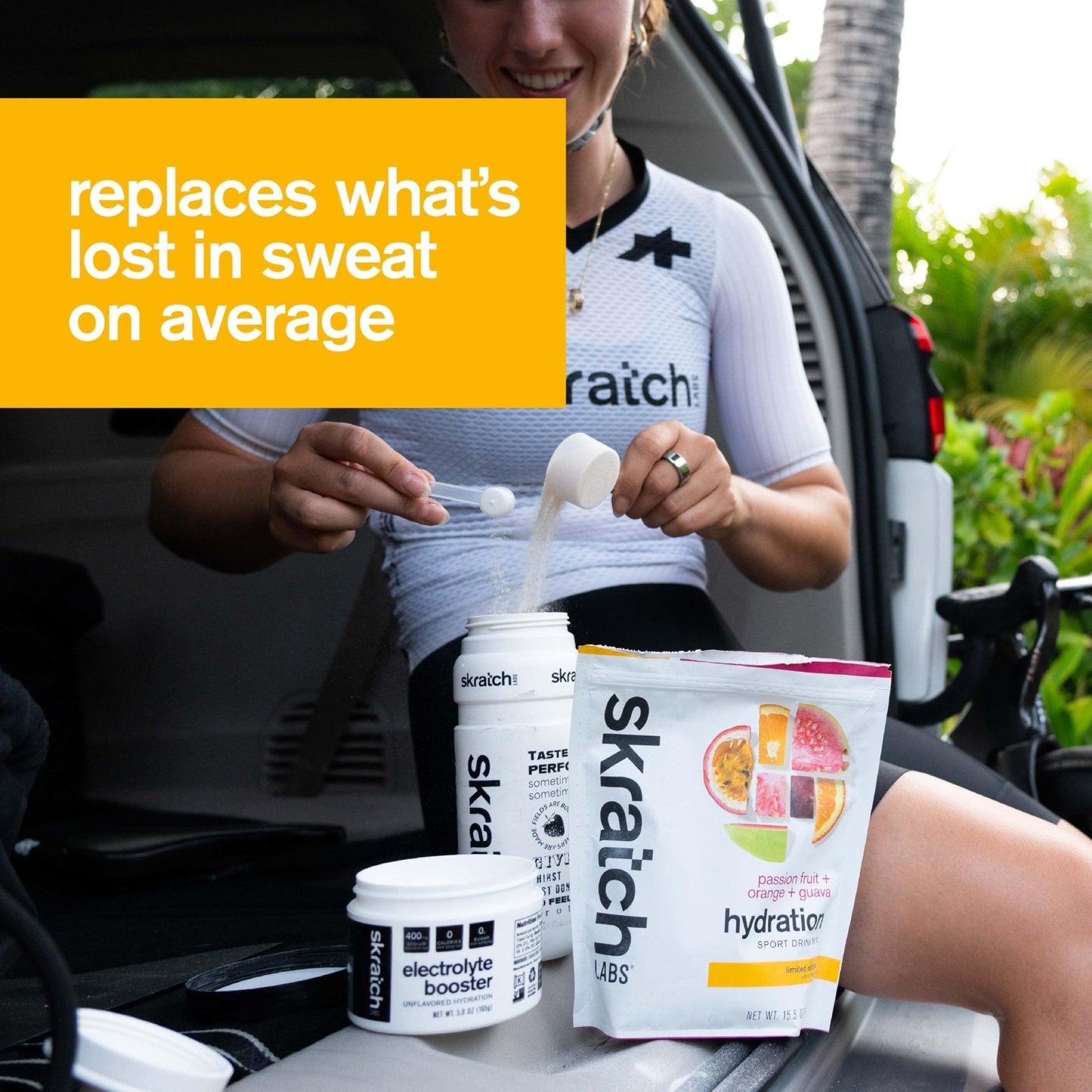 Skratch Labs Hydration Sports Drink Mix – Real‑Fruit Electrolyte Powder for Fast Hydration & Endurance | Passion Fruit Orange Guava | 20 Servings | Vegan, - Maple Wellness Supplements