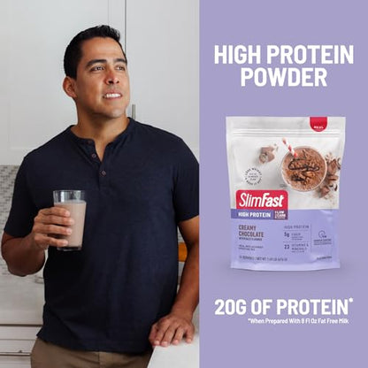 SlimFast High Protein Meal Replacement Powder, 26 Servings, Advanced Nutrition - Maple Wellness Supplements
