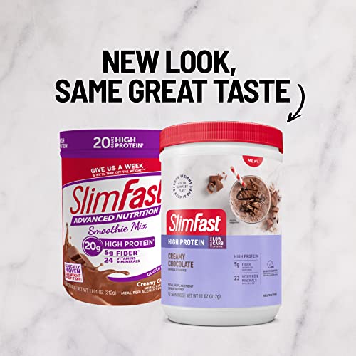 SlimFast High Protein Meal Replacement Shake Powder, 12 Servings (Pack of 2) , Advanced - Maple Wellness Supplements
