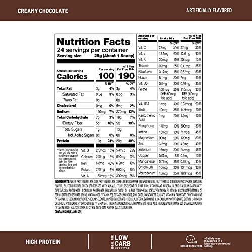 SlimFast High Protein Meal Replacement Shake Powder, 12 Servings (Pack of 2) , Advanced - Maple Wellness Supplements