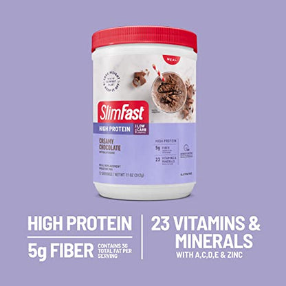 SlimFast High Protein Meal Replacement Shake Powder, 12 Servings (Pack of 2) , Advanced - Maple Wellness Supplements