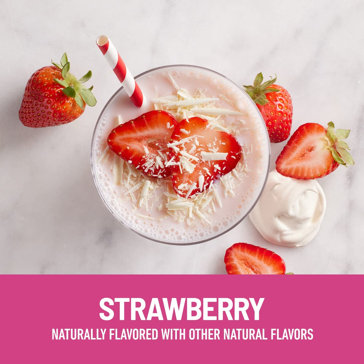 SlimFast Protein Shake, Strawberry- 20g Protein, Meal Replacement Shake Ready to Drink - Maple Wellness Supplements
