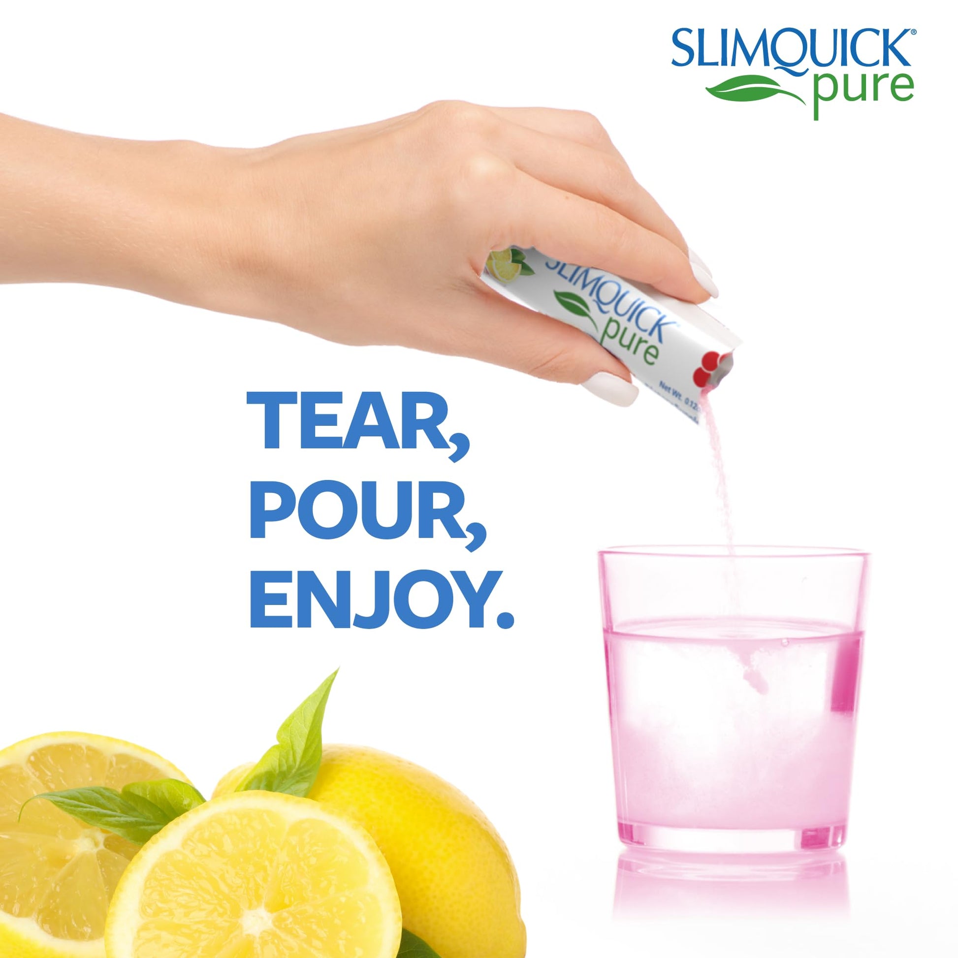 SlimQuick Pure 3X Extra Strength Drink Mix Packets, Metabolism & Weight Management for Women, Helps in Fat Breakdown, with Green Tea, Caffeine, Chaste Tree, - Maple Wellness Supplements