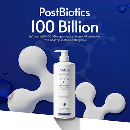 SMIB Lactobio Shampoo – With 100 Billion Postbiotics – For Fuller-Looking Hair and Scalp Care – Korean-Inspired Formula (35.27 oz) - Maple Wellness Supplements