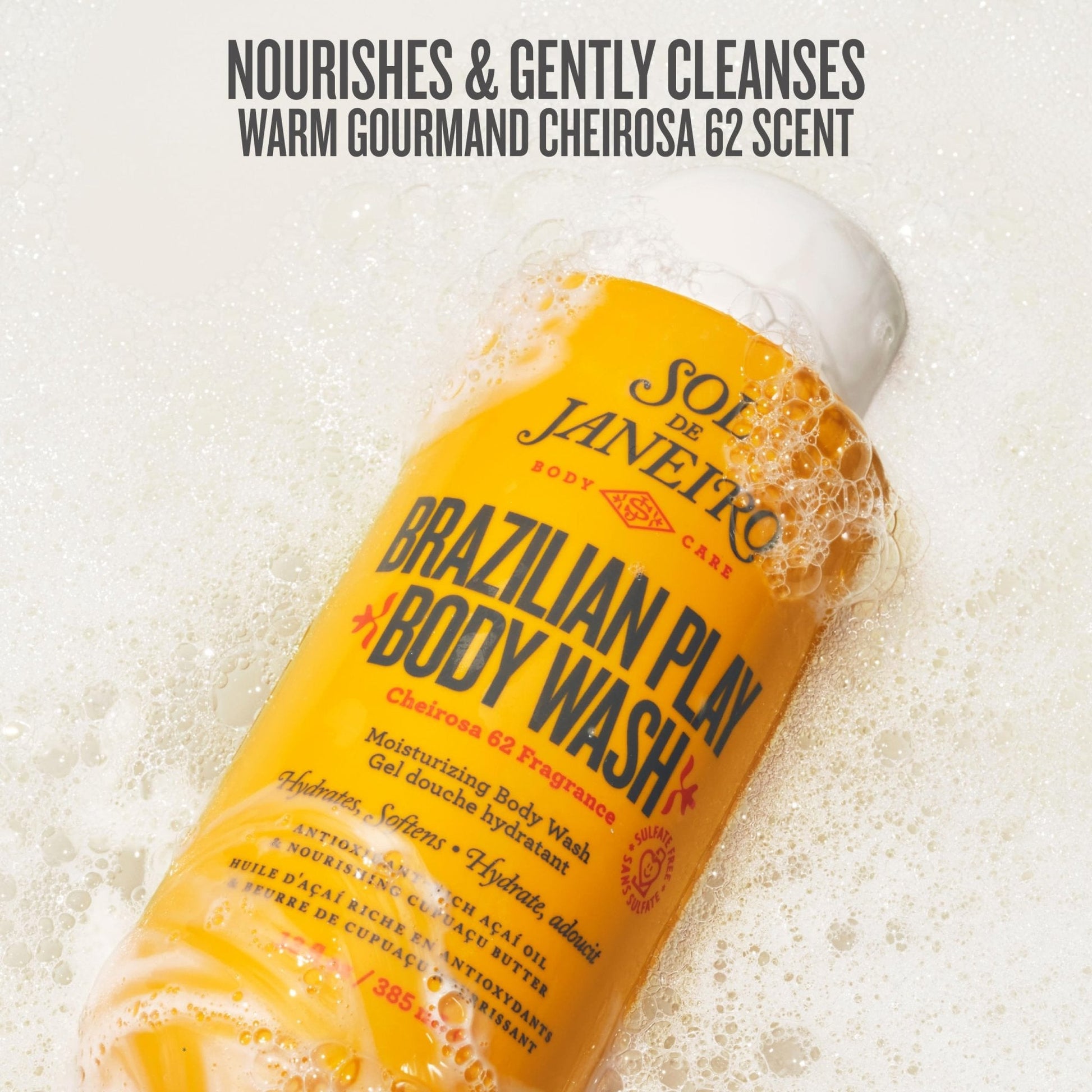 Sol de Janeiro Brazilian Play Moisturizing Shower Cream Gel Body Wash 385mL/13.0 fl oz. - Maple Wellness Supplements