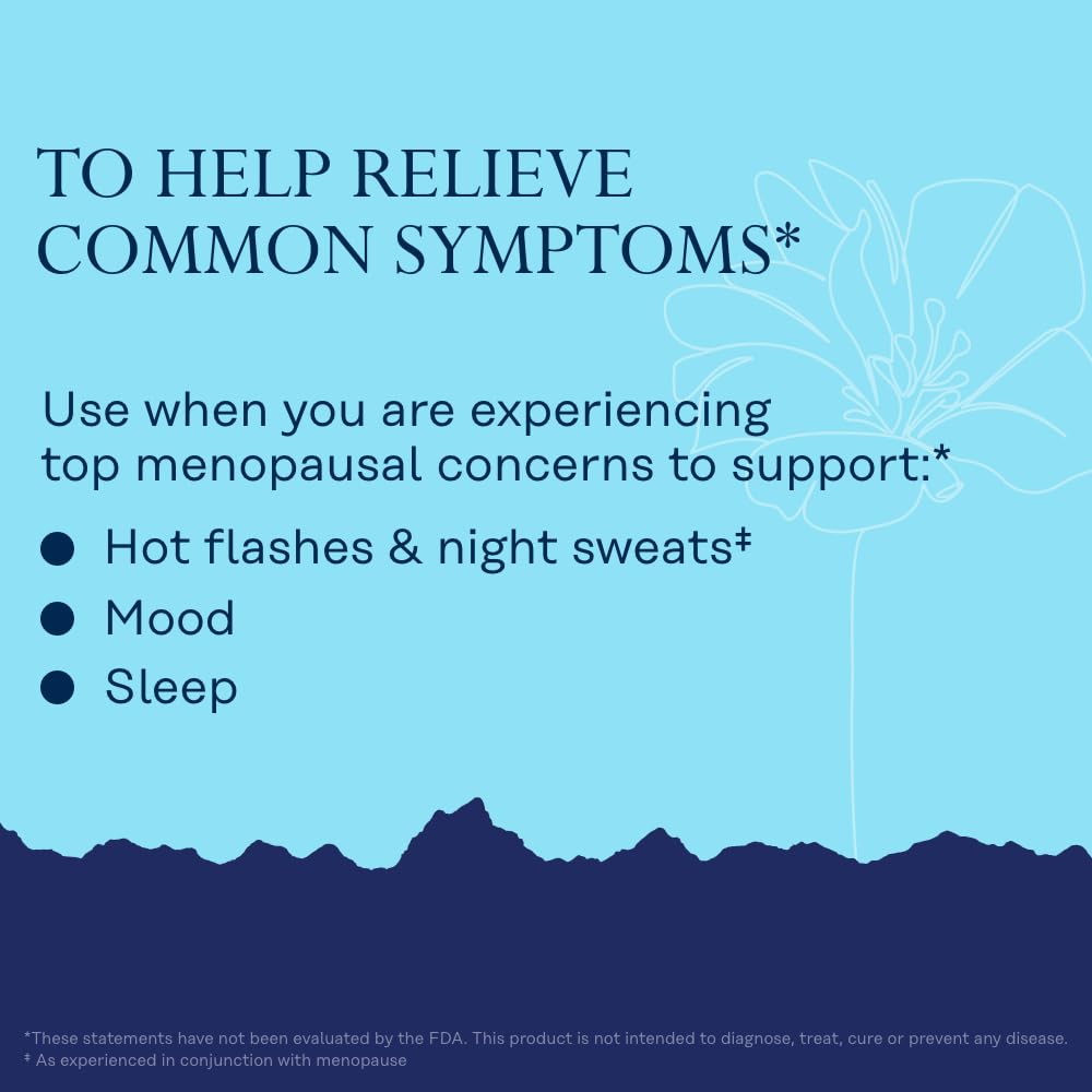 SOLARAY Menopause her Life Stages - Menopause Supplements for Women - Supports Mood, Sleep, Hot Flashes, Night Sweats - Vegan, Gluten Free - 60-Day Guarantee - 30 Servings, 60 VegCaps - Maple Wellness Supplements