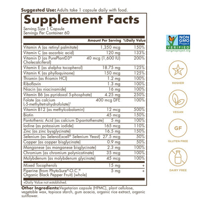 SOLGAR One a Day Women & Mens Bundle:Daily Women's Multi Whole Body Support, 60 Servings + Daily Men's Multivitamin Whole Body Support Supplement, 60 Servings - Maple Wellness Supplements