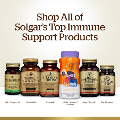 Solgar Vitamin C 1000mg - Healthy Immune System - Helps Fight Free Radicals - Vegan - Maple Wellness Supplements