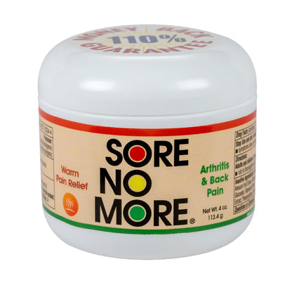Sore No More Warm Arthritis Pain Relief Cream – Targeted Reliever for Back, Neck, Hands & Feet – Soothing & Fast-Acting Formula for Aches and Pains – Non-Greasy with Orange Aroma – 4 oz - Maple Wellness Supplements