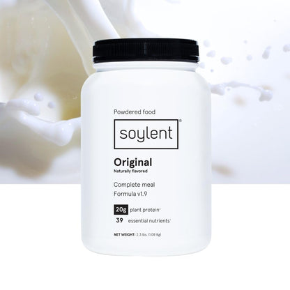 Soylent Complete Nutrition Gluten-Free Vegan Protein Meal Replacement Powder, Original, 36.8 Oz - Maple Wellness Supplements