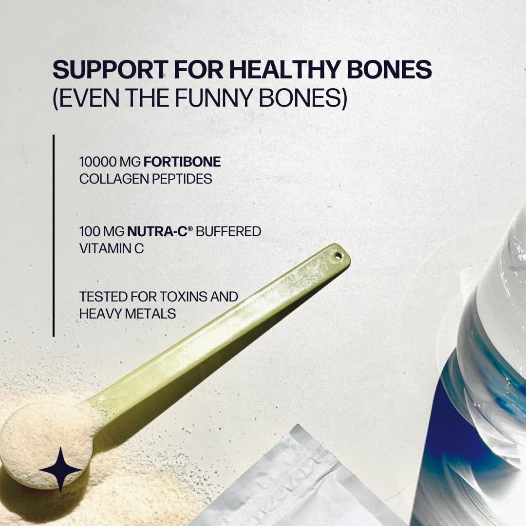 Sparkle Wellness FORTIBONE Bioactive Collagen Peptides | Collagen Powder Supplement with Nutra C Buffered Vitamin C for Bone Health | Bone Mineral Boost (Mixed Berry) [30 Serves] - Maple Wellness Supplements