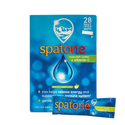 Spatone Natural Liquid Iron Supplement, Apple Flavour With Vitamin C (28 Sachets) - Maple Wellness Supplements