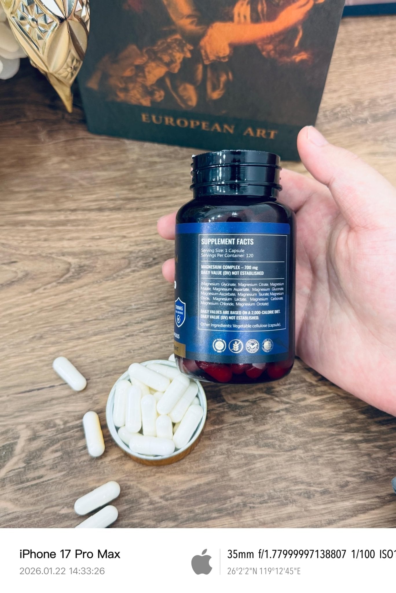 SPNHKQV Magnesium 12-in-1 Complex Supplement – 700mg High Absorption Magnesium Glycinate Capsules for Women & Men – Muscle, Nerve & Sleep Support – 120 Vegan Capsules - Maple Wellness Supplements