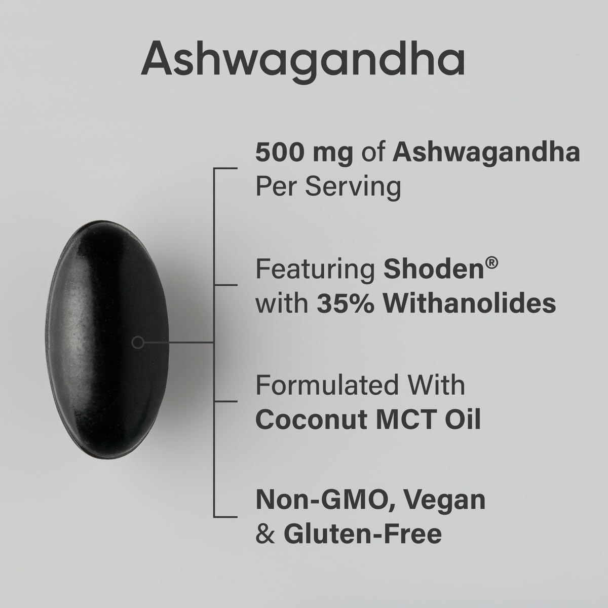 Sports Research® Ashwagandha Softgels with Coconut MCT Oil - Natural Adaptogen Made with Shoden® Ashwa for Relaxation, Calm & Sleep Support - Gluten Free & Vegan Friendly - 60 Count - Maple Wellness Supplements