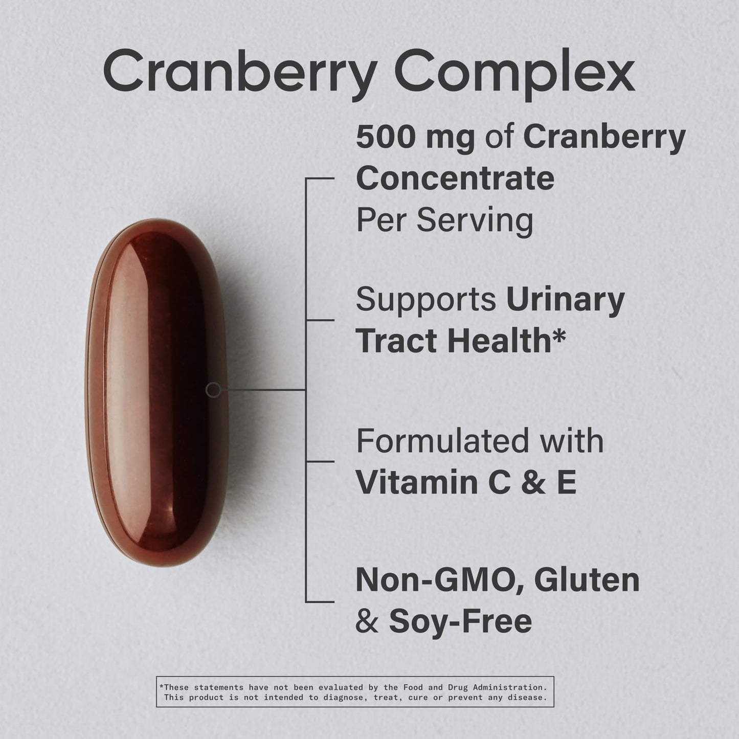 Sports Research® Cranberry Fruit Complex Supplement - Softgels for Urinary Tract Health Support - Made with Pacran®­ & Vitamins C & E - Non-GMO & Gluten Free - 90 Count - Maple Wellness Supplements