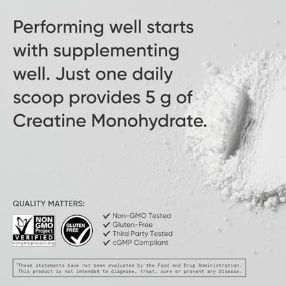 Sports Research Creatine Monohydrate - Gain Lean Muscle, Improve Performance - Maple Wellness Supplements