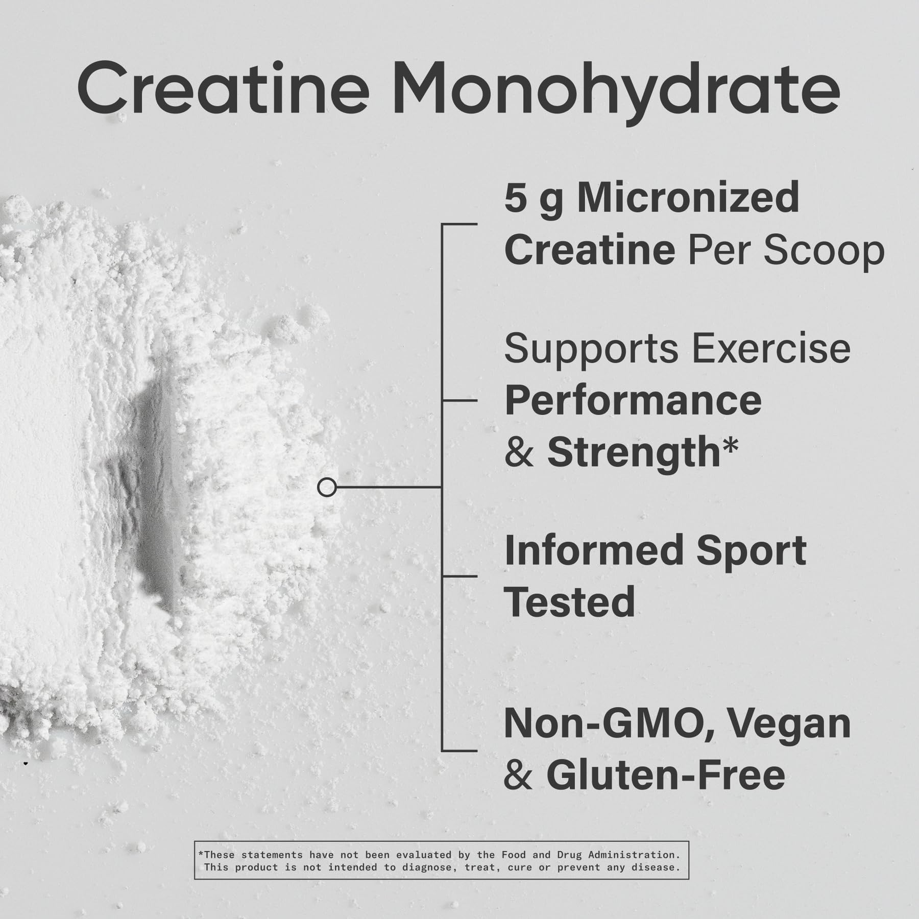 Sports Research Creatine Monohydrate - Gain Lean Muscle, Improve Performance and Strength and Support Workout Recovery - 5 g Micronized Creatine - 10.58 oz - Maple Wellness Supplements