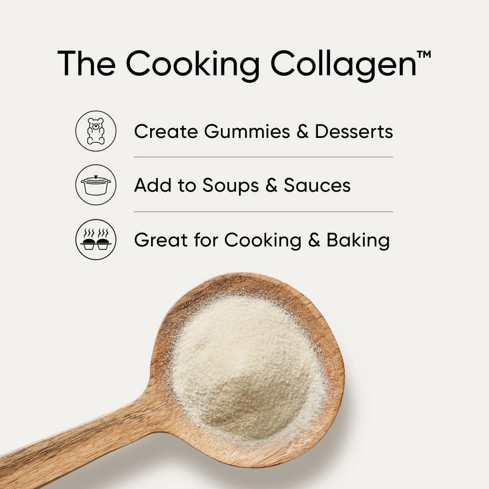 Sports Research Gelatin Collagen Cooking Powder - Sourced from Pasture Raised Cows | Great for Cooking and Baking - Certified Keto Friendly and Non-GMO - Maple Wellness Supplements