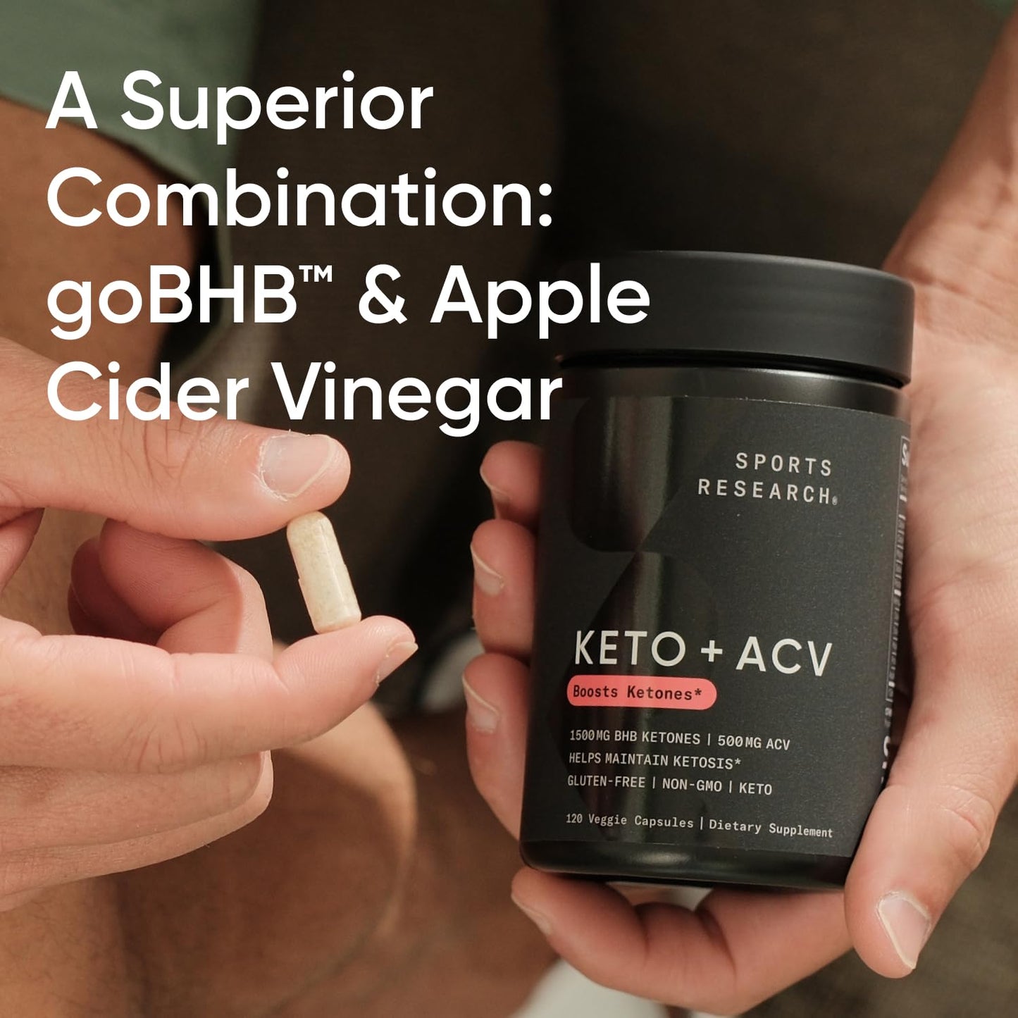 Sports Research® Keto ACV Capsules - Diet Kit System with 500mg of Apple Cider Vinegar - Maple Wellness Supplements