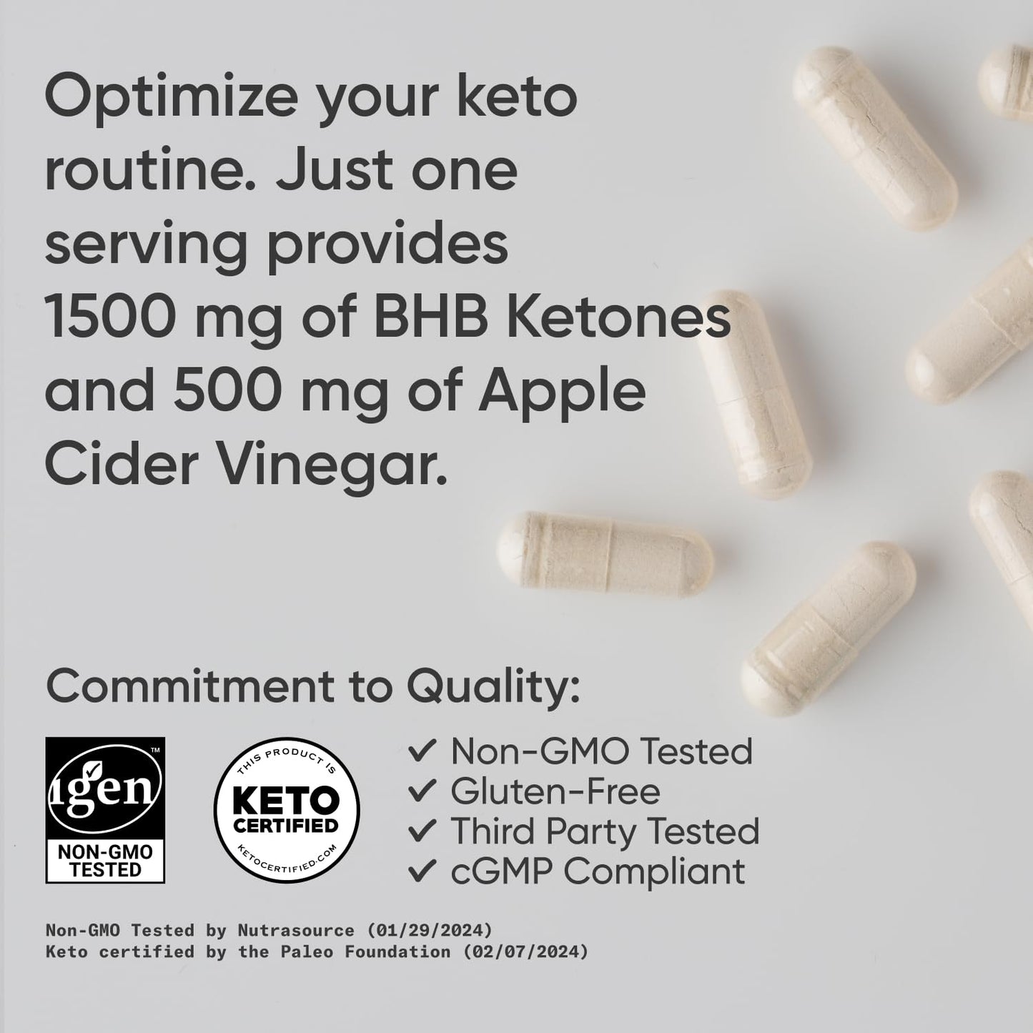 Sports Research® Keto ACV Capsules - Diet Kit System with 500mg of Apple Cider Vinegar - Maple Wellness Supplements