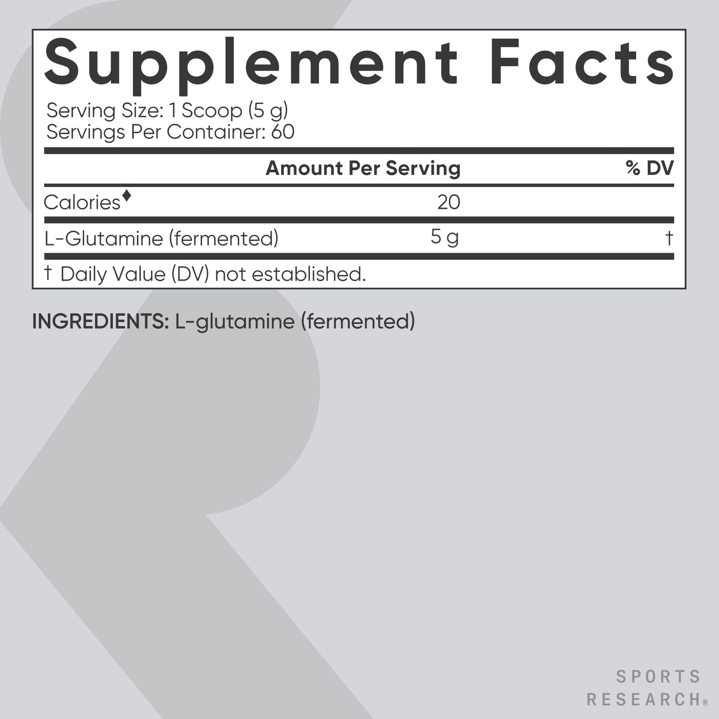 Sports Research L-Glutamine - Workout Recovery, Immune Health & Gut Health Support - 5 G Per Serving - 10.58 Oz - Maple Wellness Supplements