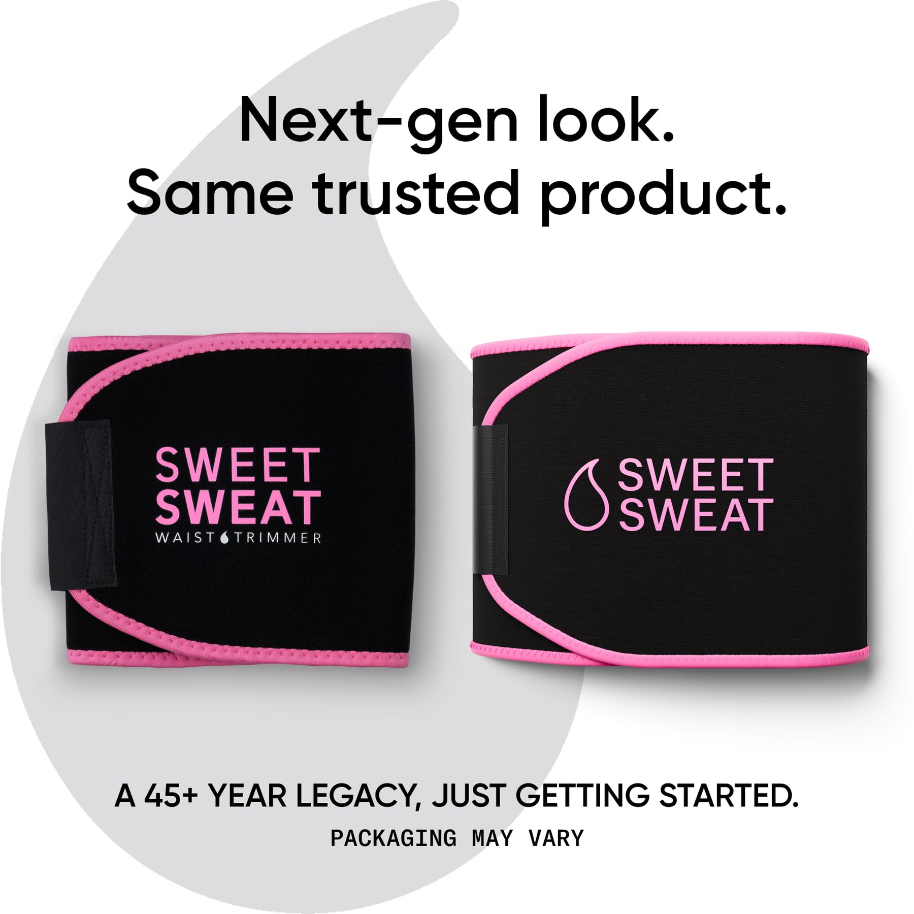 Sports Research Sweet Sweat Waist Trimmer (Core Series) - Premium Sweat Enhancing Fitness Band for Women & Men - Adjustable Fit · Latex-Free Neoprene - Pink Logo, Medium - Maple Wellness Supplements