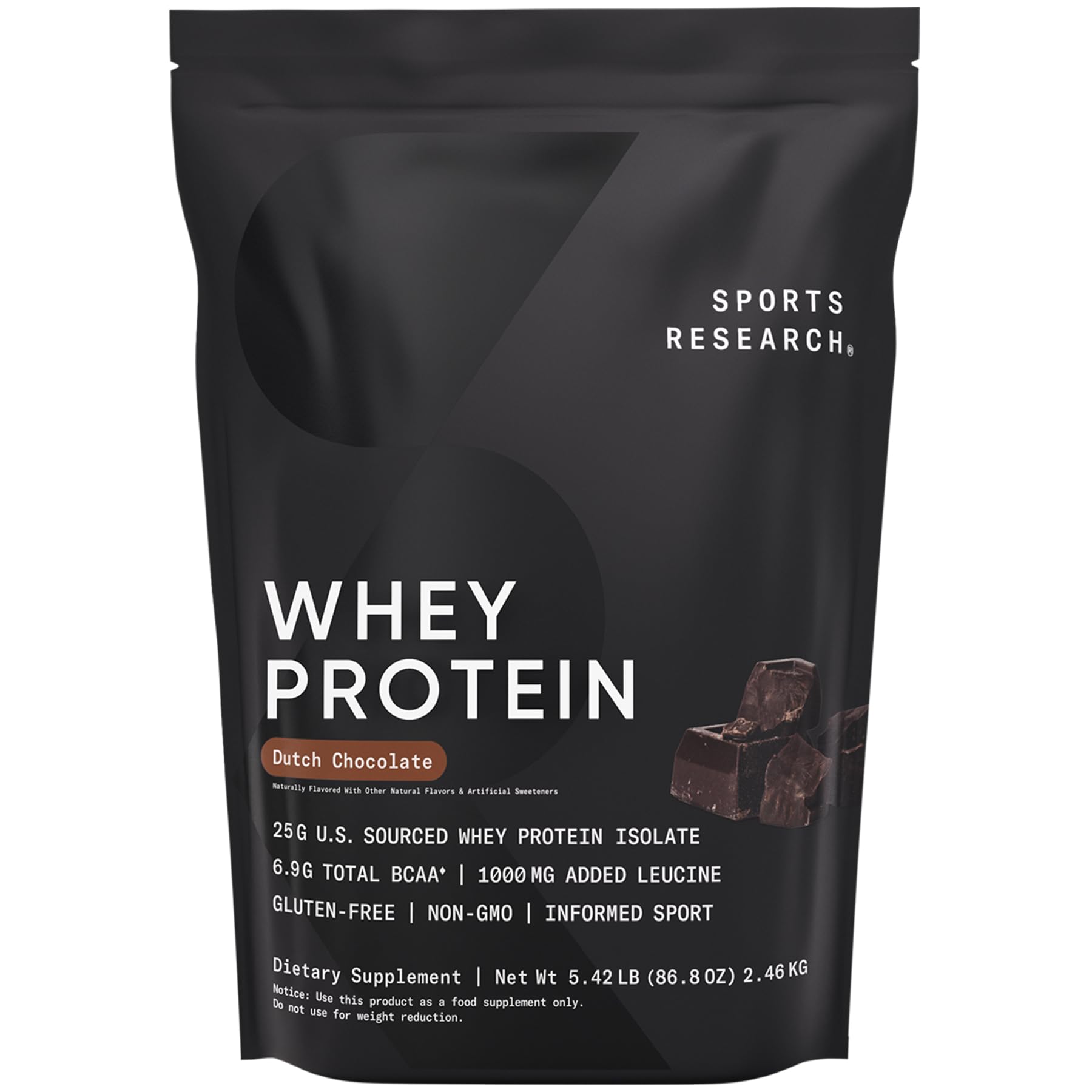 Sports Research Whey Protein - Sports Nutrition Whey Isolate Protein Powder - Maple Wellness Supplements
