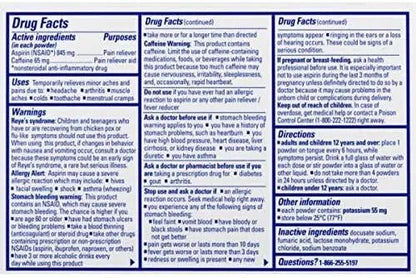 Stanback Headache Powders, Fast Pain Relief with Aspirin (NSAID) and Caffeine, 50 Count (3 Pack) - Maple Wellness Supplements