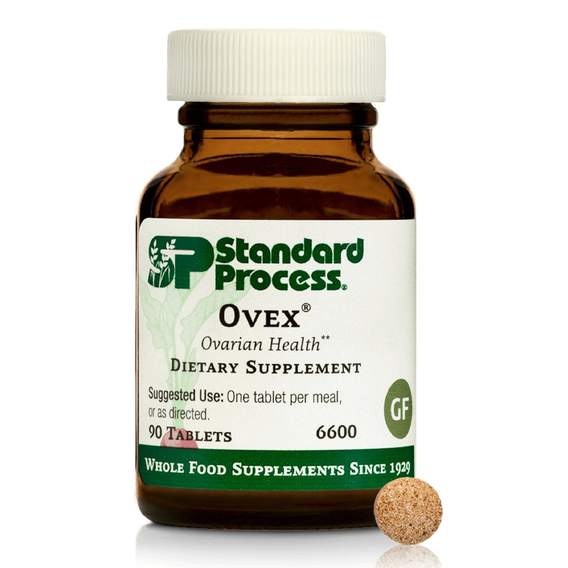 Standard Process Ovex - Daily Whole Food-Based Health Supplement - 90 Tablets (90 Servings) - Maple Wellness Supplements