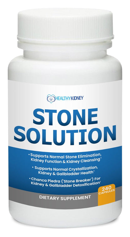 Stone Solution Capsules- Natural Dissolver, Kidney Stone Support & Kidney Cleanser Chanca Piedra Stone Breaker Gallbladder Cleanse, Flush & Stop Recurrence, Stone Relief 60 Servings - Maple Wellness Supplements