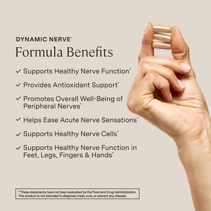 Stonehenge Health Dynamic Nerve Supplement - Supports Nerve Function in Fingers, Toes, Hands, and Feet with Alpha Lipoic Acid ALA, Benfotiamine - Maple Wellness Supplements