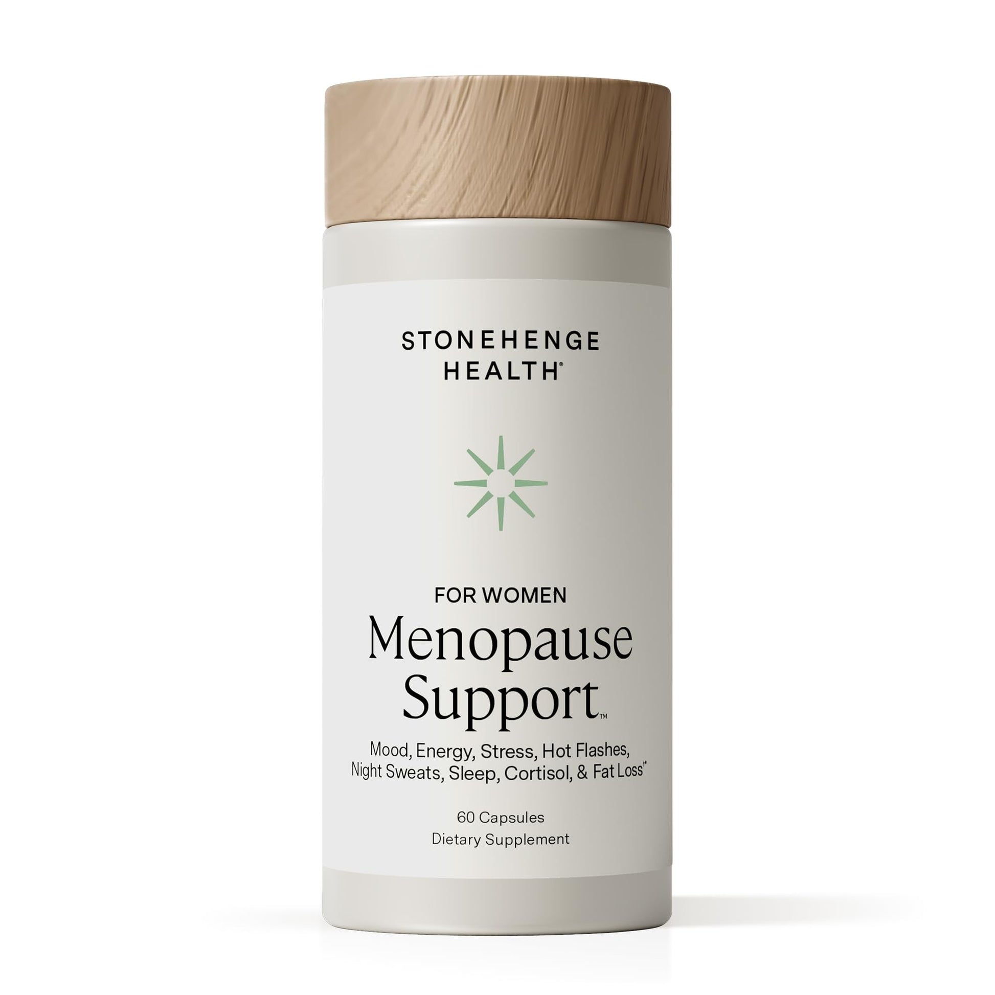 Stonehenge Health for Women Menopause Support for Peri + Menopause + Post - Mood, Energy, Stress, Hot Flashes, Night Sweats, Sleep & Cortisol, Chromax Chromium, Vitamin D3, KSM-66 Ashwagandha Extract - Maple Wellness Supplements