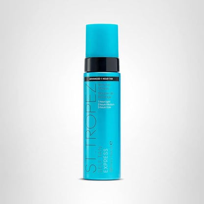 St.Tropez Light/Medium/Dark 1-3 hr Express Mousse for a Streak-Free, Natural Sunless Tan with Fast Application and Flawless Results, Cruelty-Free & Vegan, 6.7 fl oz - Maple Wellness Supplements
