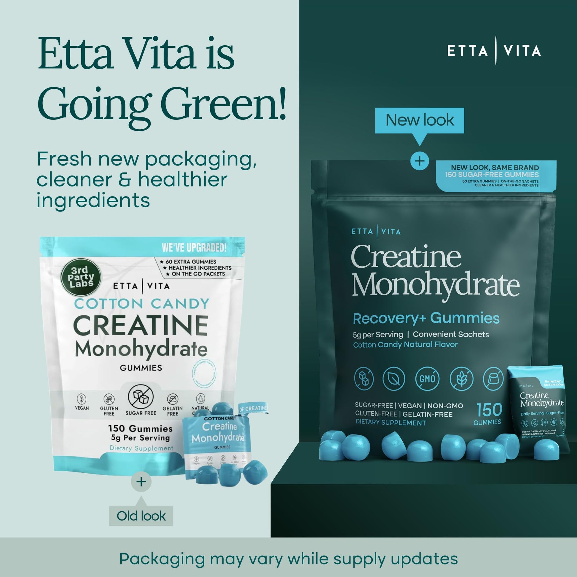 Sugar-Free Creatine Monohydrate Gummies (5g Per Packet) - Potent Creatine Gummies for Men & Women, Supplement for Muscle Support, Cognitive Function - Non-GMO, Gluten-Free, Mucuna Pruriens - Maple Wellness Supplements