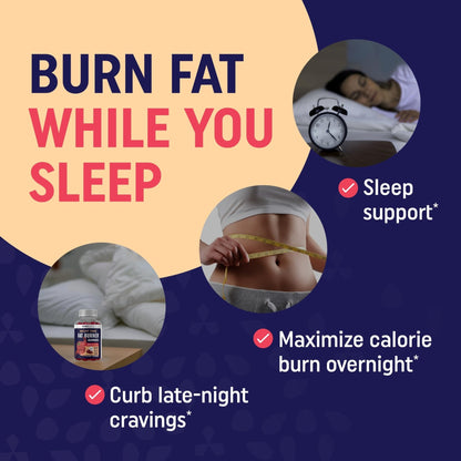 Sugar-Free Night Time Fat Burner Gummies for Sleep & Weight Loss Support | Hunger - Maple Wellness Supplements