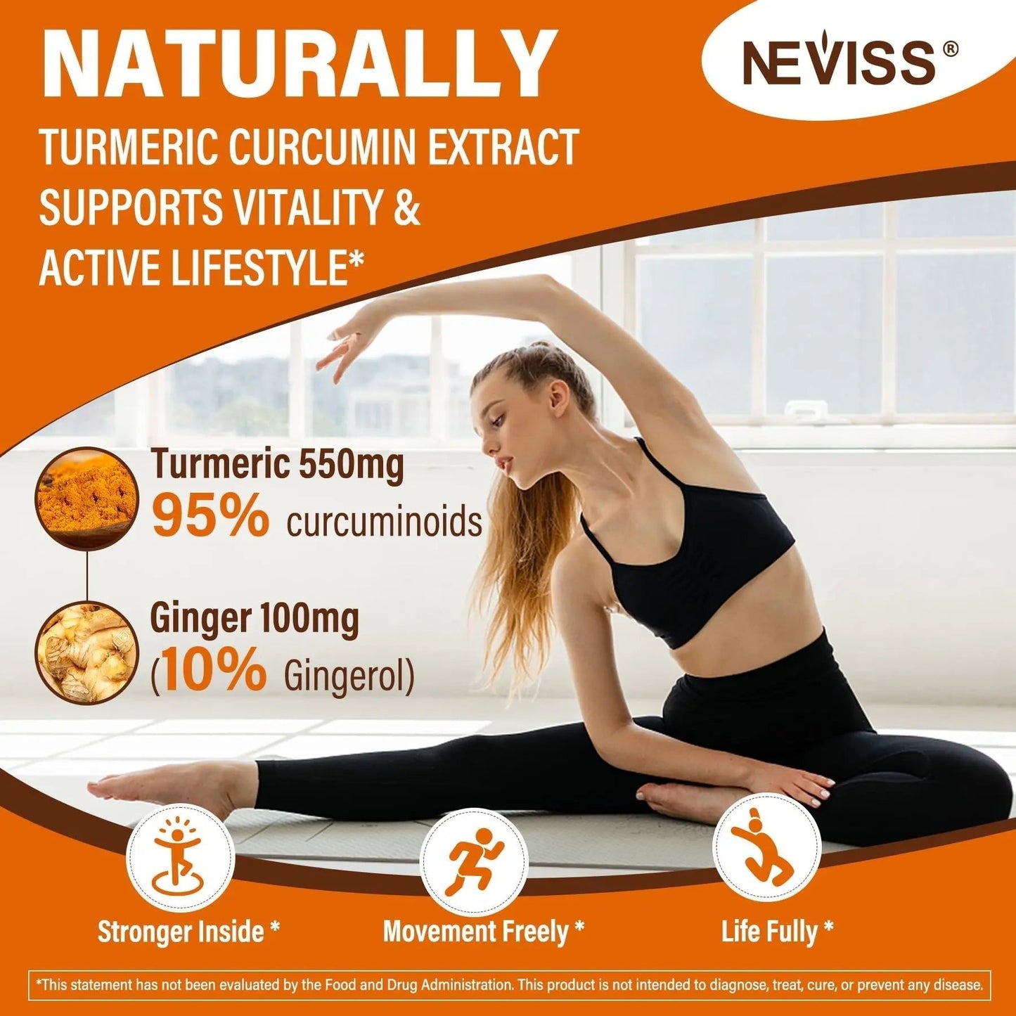 Sugar Free Turmeric Curcumin Filled Gummies 550mg for Adults, Ginger & Black Pepper | 95% Curcuminoids w/Prebiotic Probiotic & Postbiotic Blend, Support, Immune & Digestive Health, Vegan, 2Pack - Maple Wellness Supplements