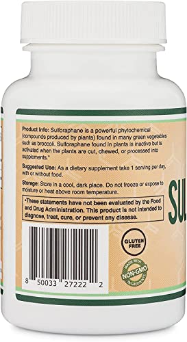 Sulforaphane Supplement - 20mg of Activated and Stabilized Sulforaphane per Serving - Maple Wellness Supplements