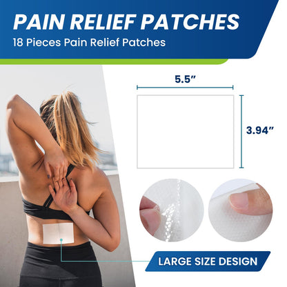 Sumifun Lidocaine Pain Relief Patches - Fast, Targeted Therapy Simple Backache, Soreness, Sprain, Joint Pain with Maximum Strength 4% Lidocaine and 1% Menthol (Large, Count, 31) NDC 83602-172-31 - Maple Wellness Supplements