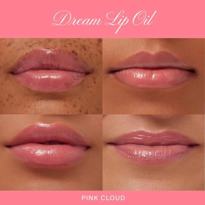 Summer Fridays Dream Lip Oil - Hydrating Tinted Lip Gloss Oil - Non-Sticky Formula with Skincare Benefits for Long-Lasting Softness + Shine - Effortless Beauty Gifts - Pink Cloud (0.15 Oz) - Maple Wellness Supplements