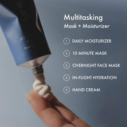 Summer Fridays Jet Lag Mask - Hydrating Face Moisturizer + Mask - Enriched with Hyaluronic Acid, Niacinamide, Glycerin + Antioxidants Helps Nourish Skin for a Renewed + Radiant Complexion (2.25 Oz) - Maple Wellness Supplements