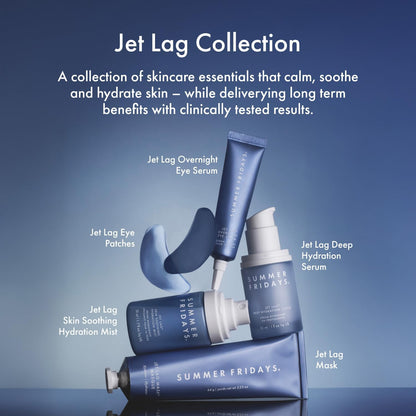 Summer Fridays Jet Lag Mask - Hydrating Face Moisturizer + Mask - Enriched with Hyaluronic Acid, Niacinamide, Glycerin + Antioxidants Helps Nourish Skin for a Renewed + Radiant Complexion (2.25 Oz) - Maple Wellness Supplements