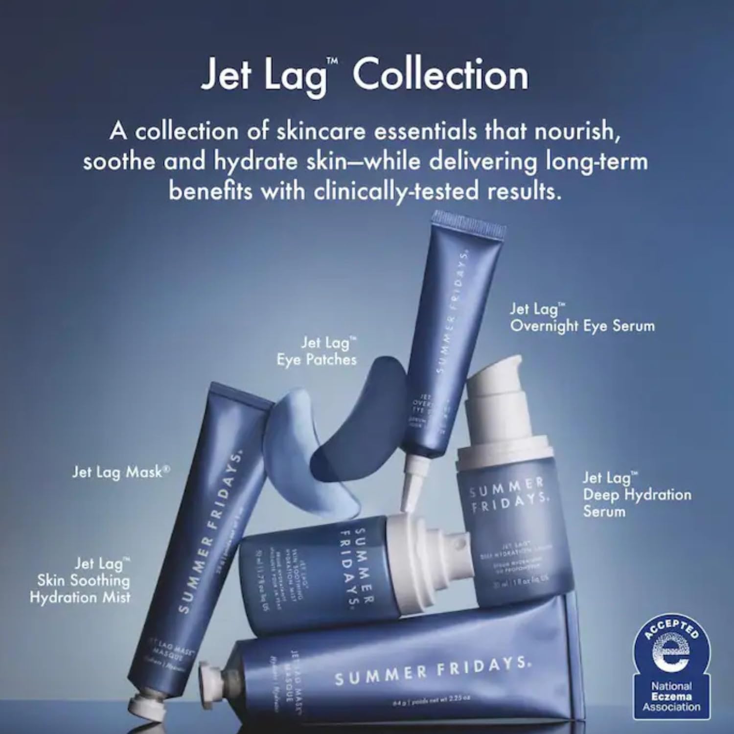 Summer Fridays Jet Lag Under Eye Patches - Hydrating & Depuffing Hydrogel Eye Masks - Maple Wellness Supplements