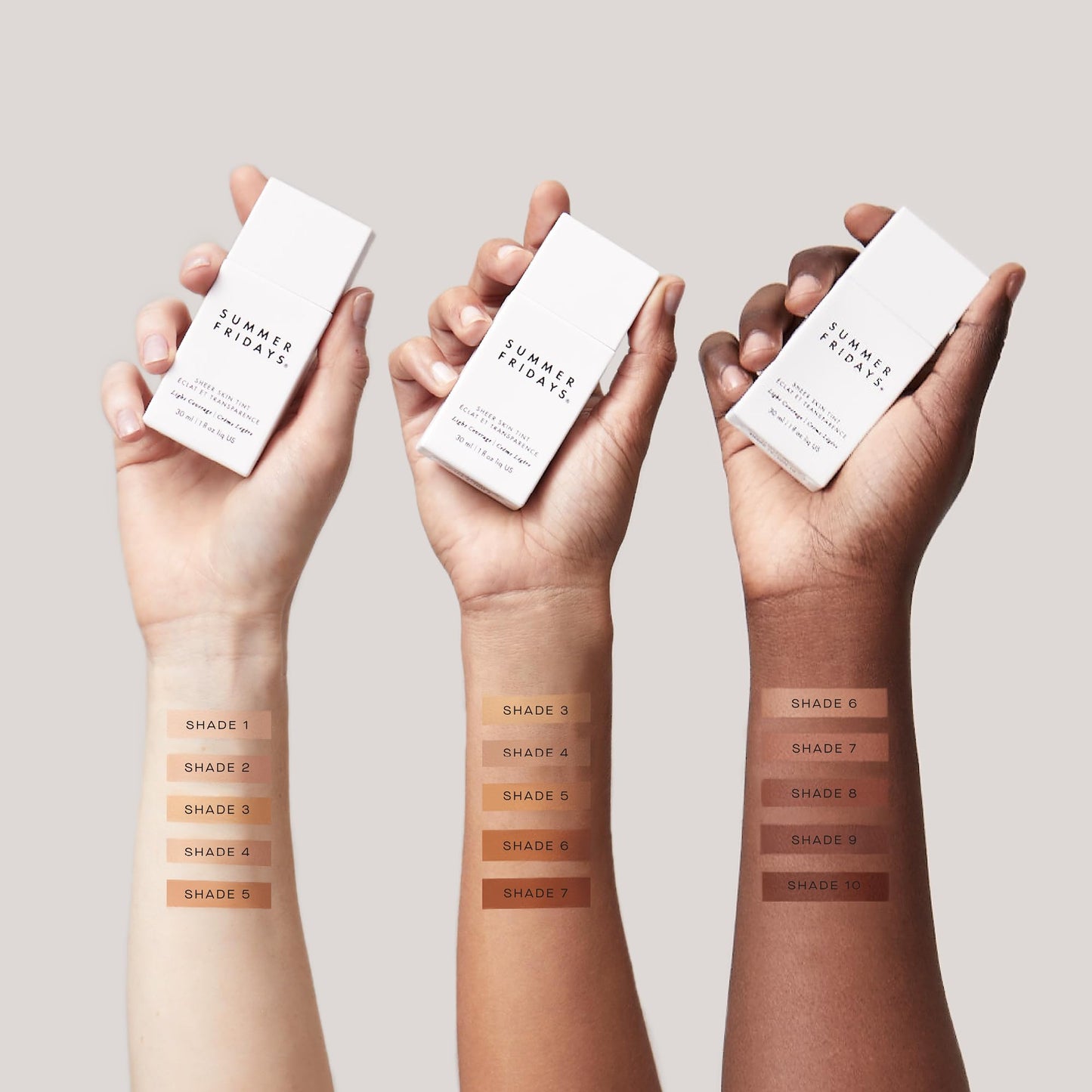 Summer Fridays Sheer Skin Tint - Skin Tint with Hyaluronic Acid - Helps Diminish Uneven Skin Tone - Sheer to Light Coverage - Shade 2 - Light with Cool Undertones (1 Fl Oz) - Maple Wellness Supplements