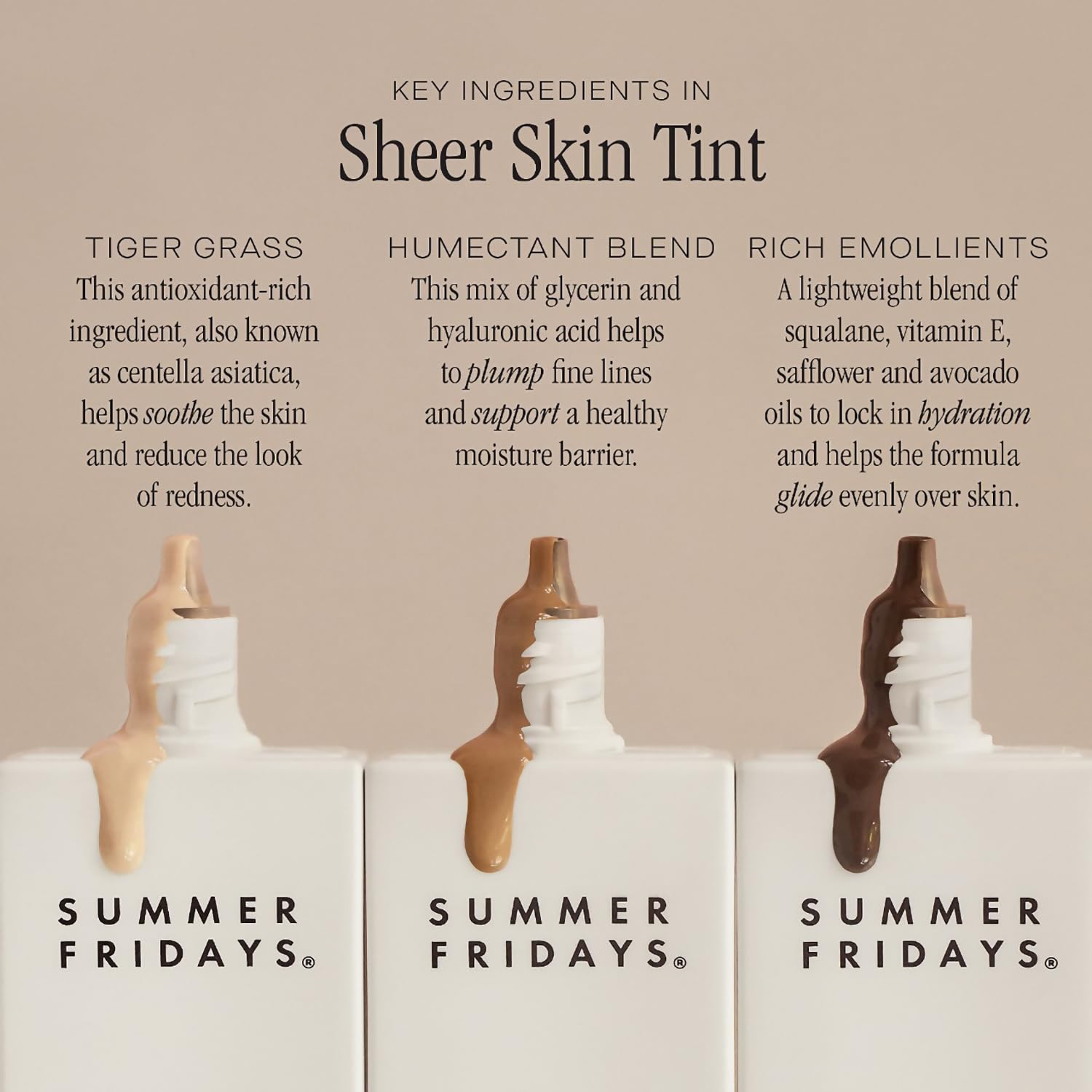 Summer Fridays Sheer Skin Tint - Skin Tint with Hyaluronic Acid - Helps Diminish Uneven Skin Tone - Sheer to Light Coverage - Shade 5 - Medium with Warm Neutral Undertones (1 Fl Oz) - Maple Wellness Supplements