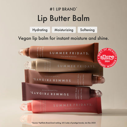 Summer Fridays Tinted Lip Butter Balm - Conditioning Vegan Lip Balm for Instant Moisture - Maple Wellness Supplements