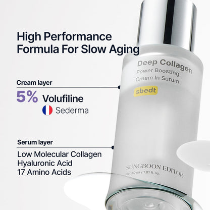 SUNGBOON EDITOR Deep Collagen Serum | 5% Volufiline + 58% Low Molecular Collagen - Maple Wellness Supplements