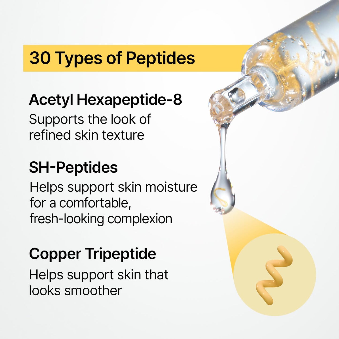 SUNGBOON EDITOR Glow Intensive Silk Peptide Ampoule, Copper Peptides Serum for Face with Collagen & Multi Peptides - Maple Wellness Supplements
